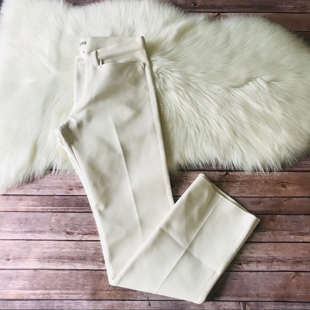Bottega Veneta White Classic Pants Straight Leg